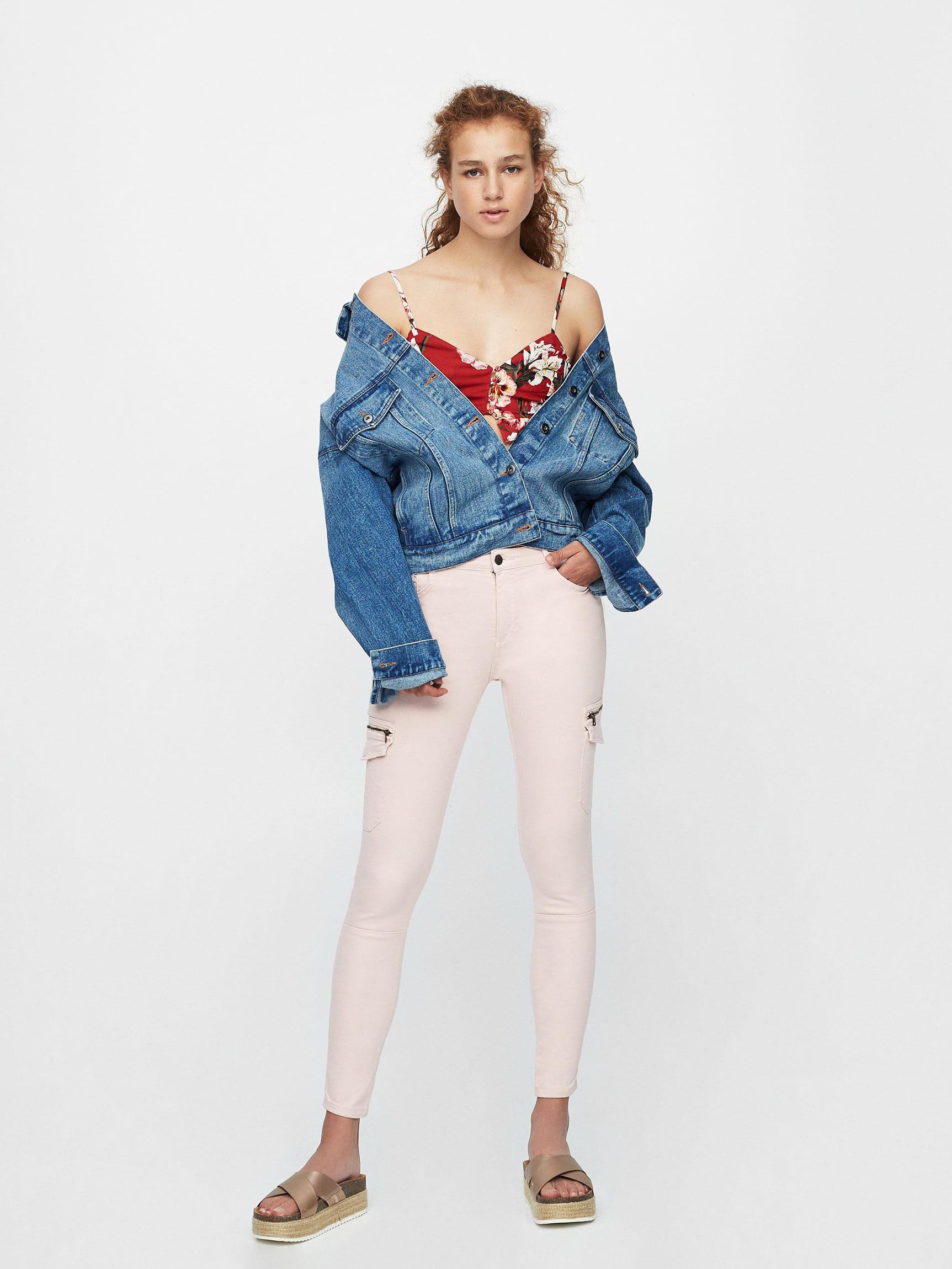 

Джинсы Pull & Bear 9681/304/620-ACUH 36 Бледно-розовые