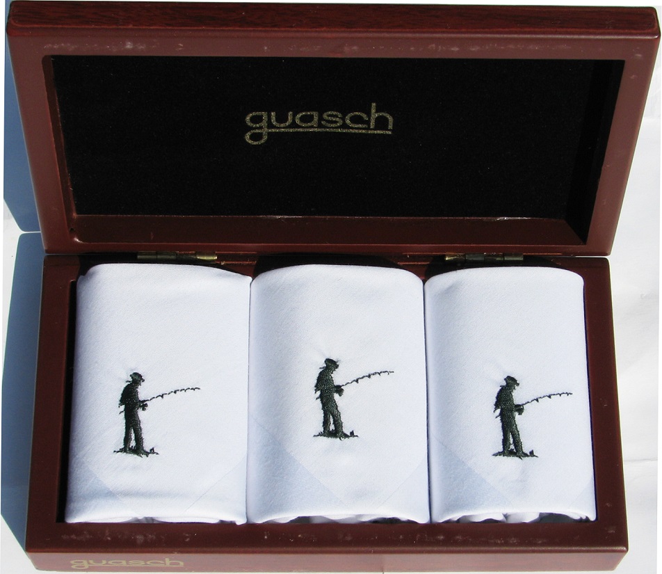 

Набор мужских носовых платков Guasch Art box 50 PESCA (974)