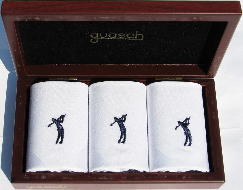 

Набор мужских носовых платков Guasch Art box 50 GOLF (729)