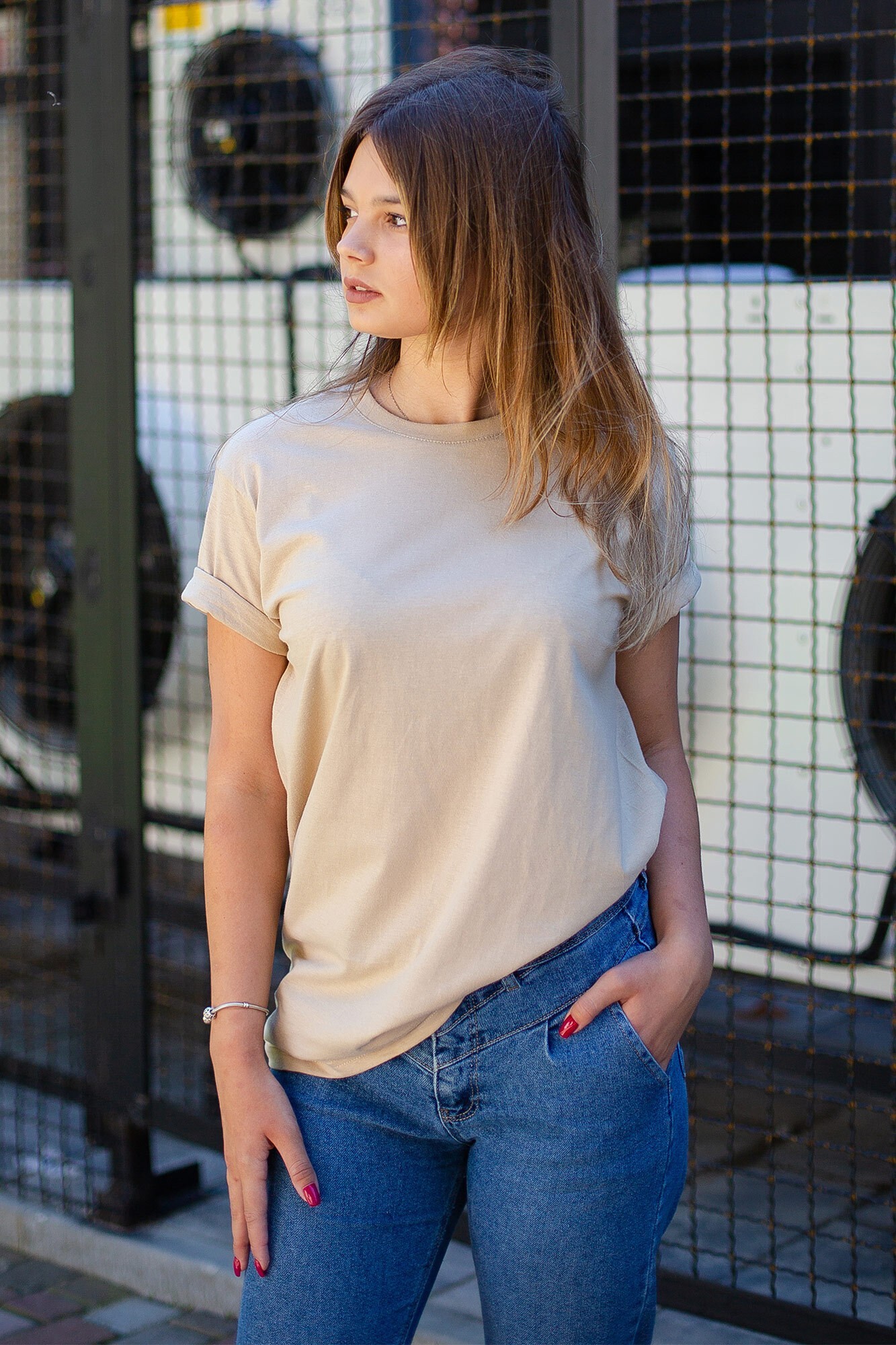 

Футболка Without Basic Woman  Beige, Футболка Without Basic Woman XL Beige