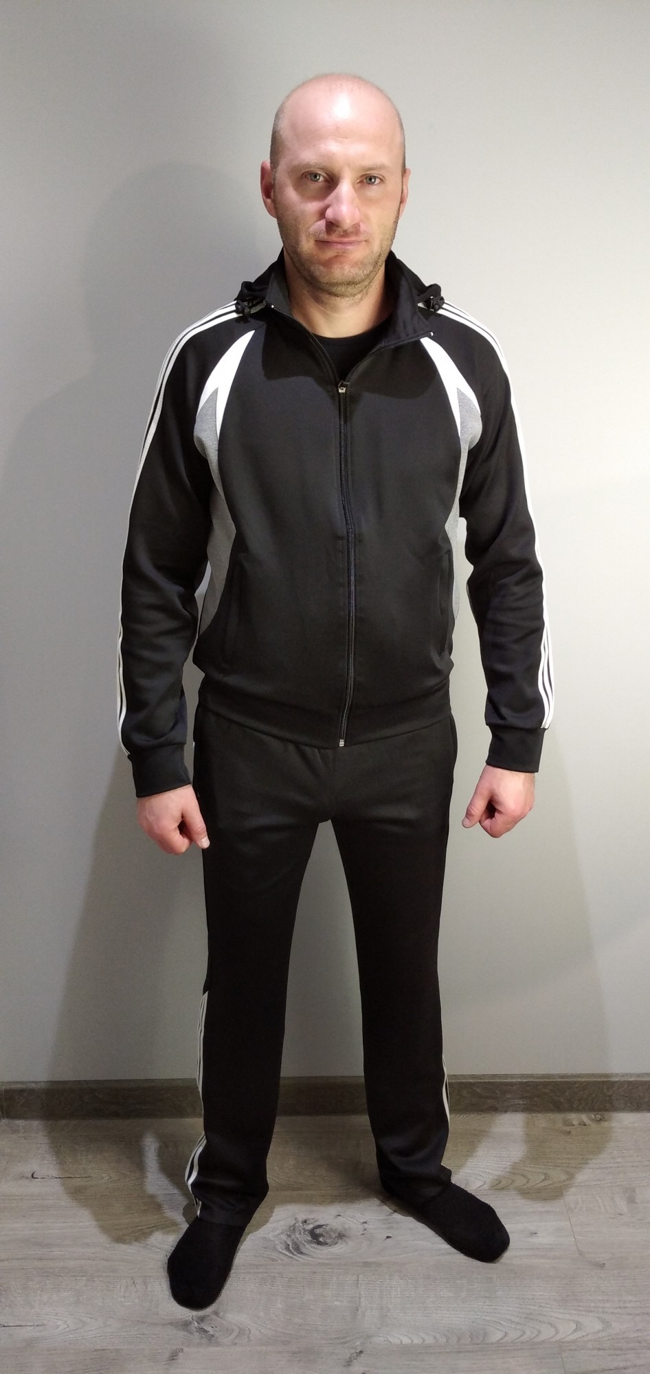 

Мужской спортивный костюм Sport A02 black L