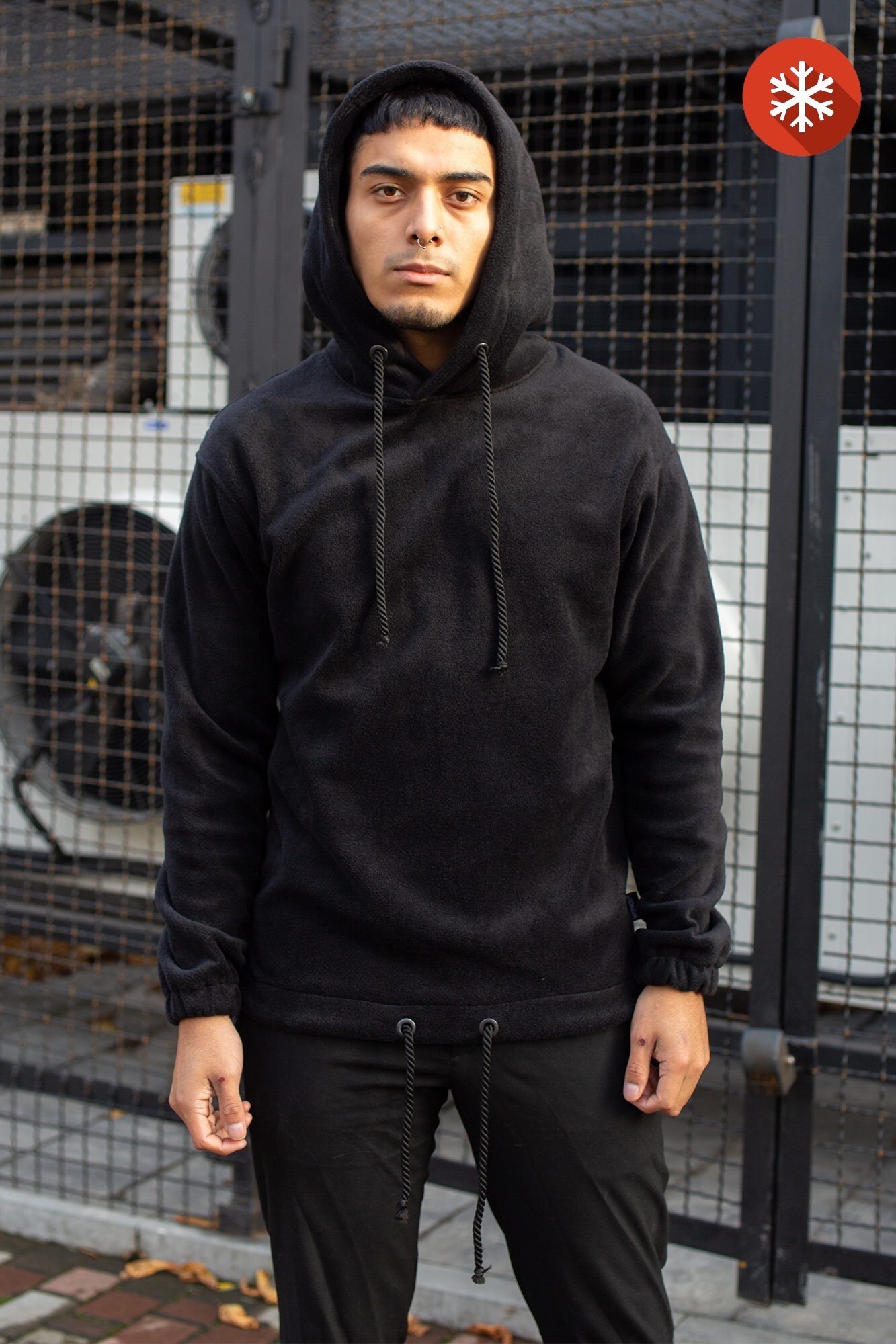 

Флісове Оверcайз Худі Without Teddy  Black, Флісове Оверcайз Худі Without Teddy M Black