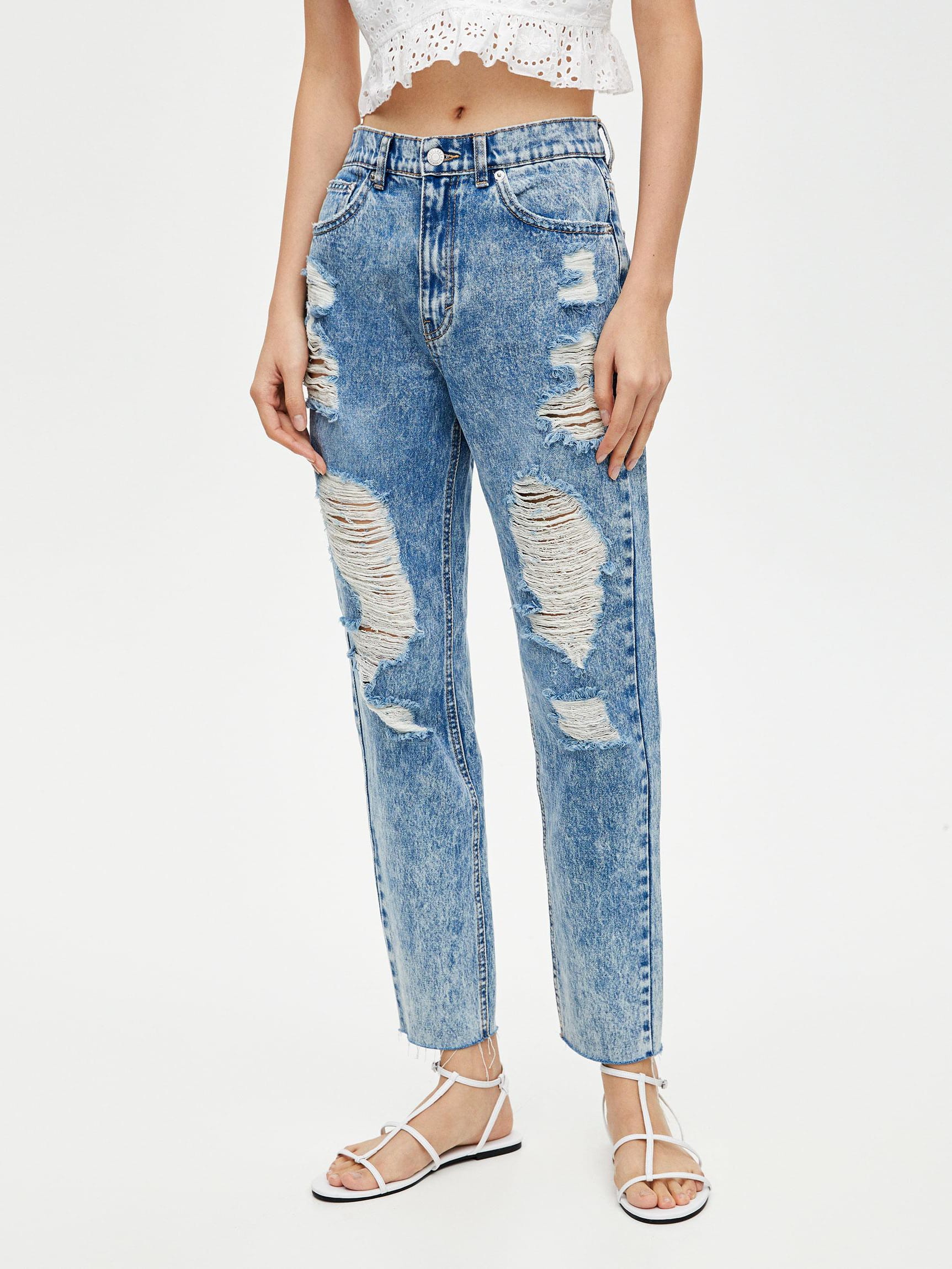 

Джинсы Pull & Bear 5689/202/427-AAID 36 Голубые с синим