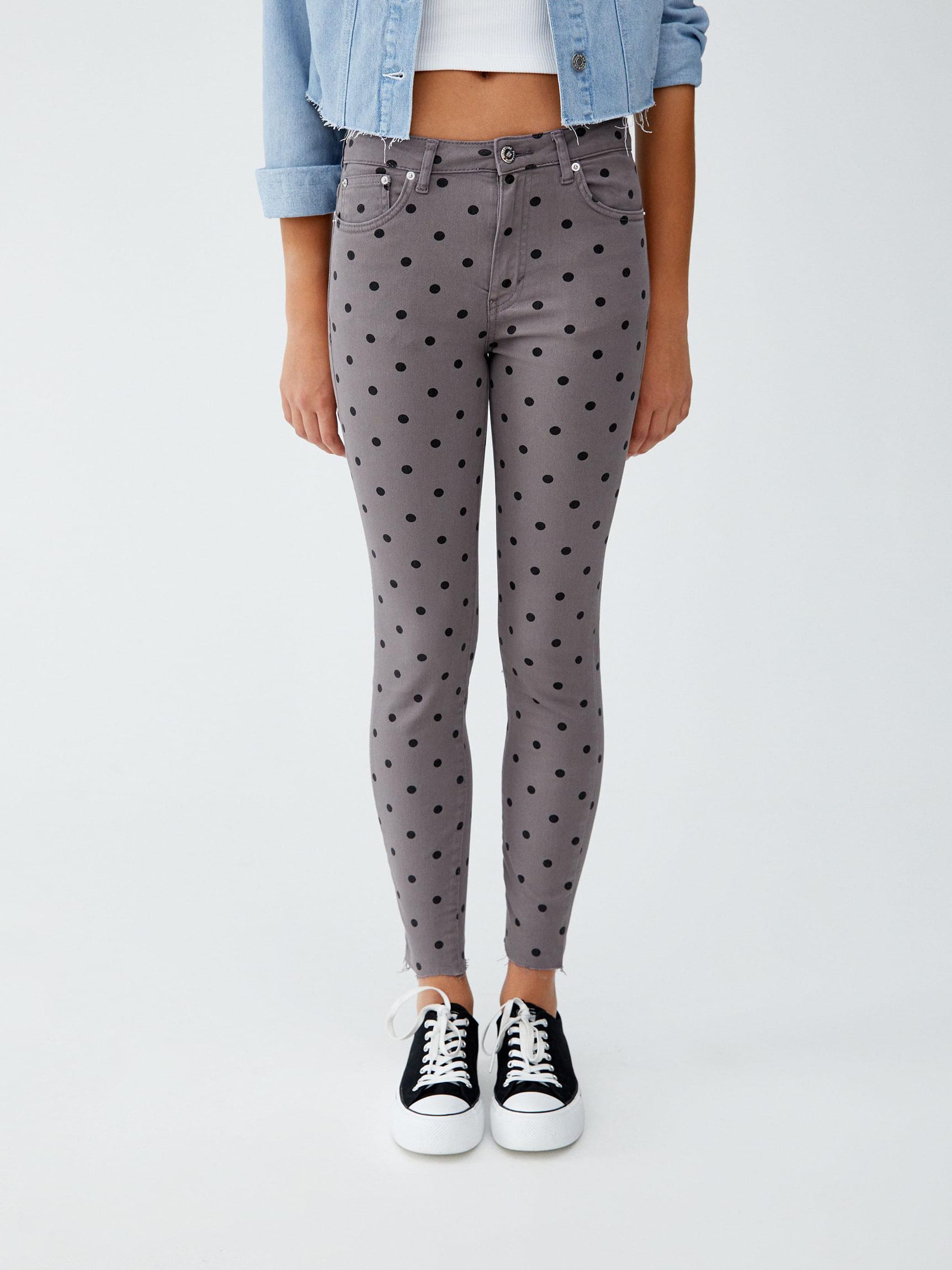 

Джинсы Pull & Bear 5680/394/811-ABJN 38 Серые с черным