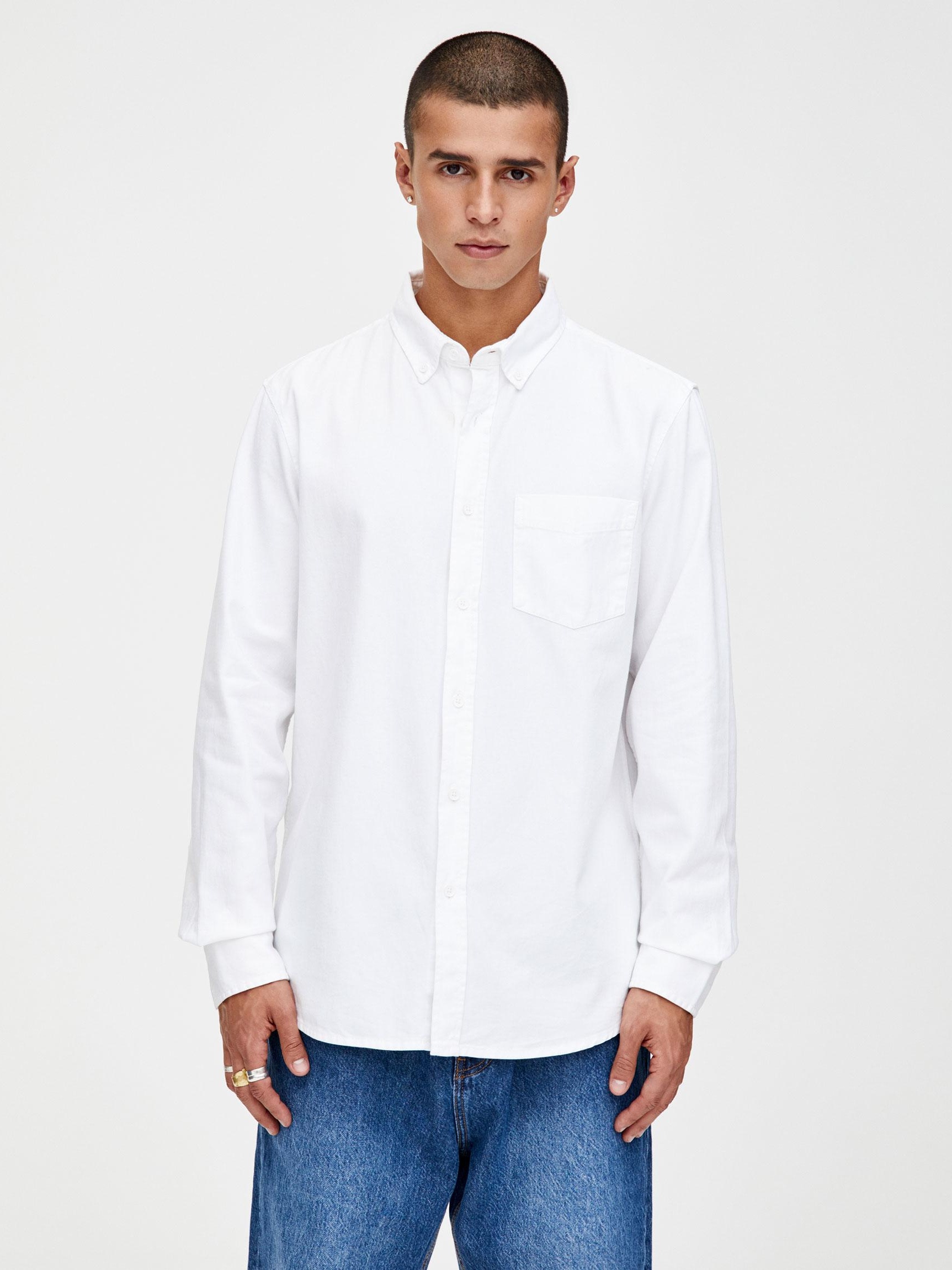

Рубашка Pull & Bear 9474/552/250-ACTS XXL Белая