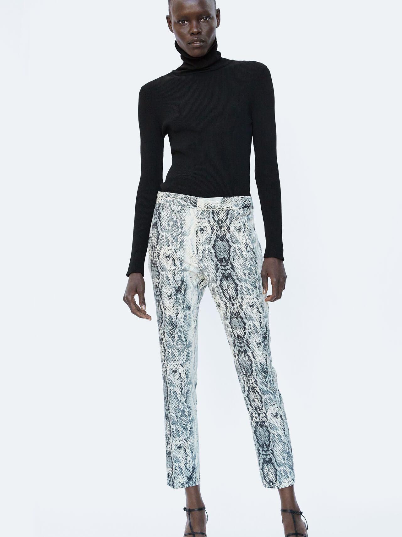 

Брюки Zara 8390/174/038-ABQF XL Молочные с черным