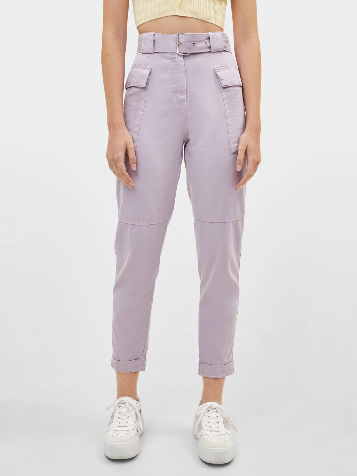

Брюки Bershka 0098/168/612-ACXE 32 Сиреневые