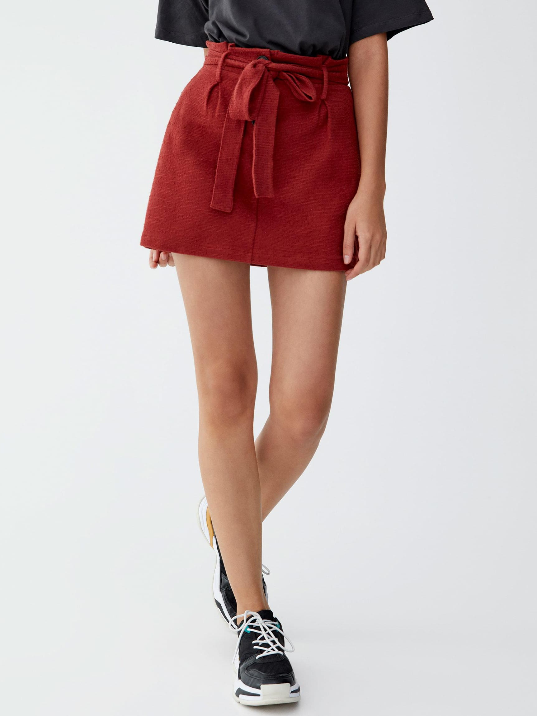 

Юбка Pull & Bear 9398/372/678-ACUK L Бордовая