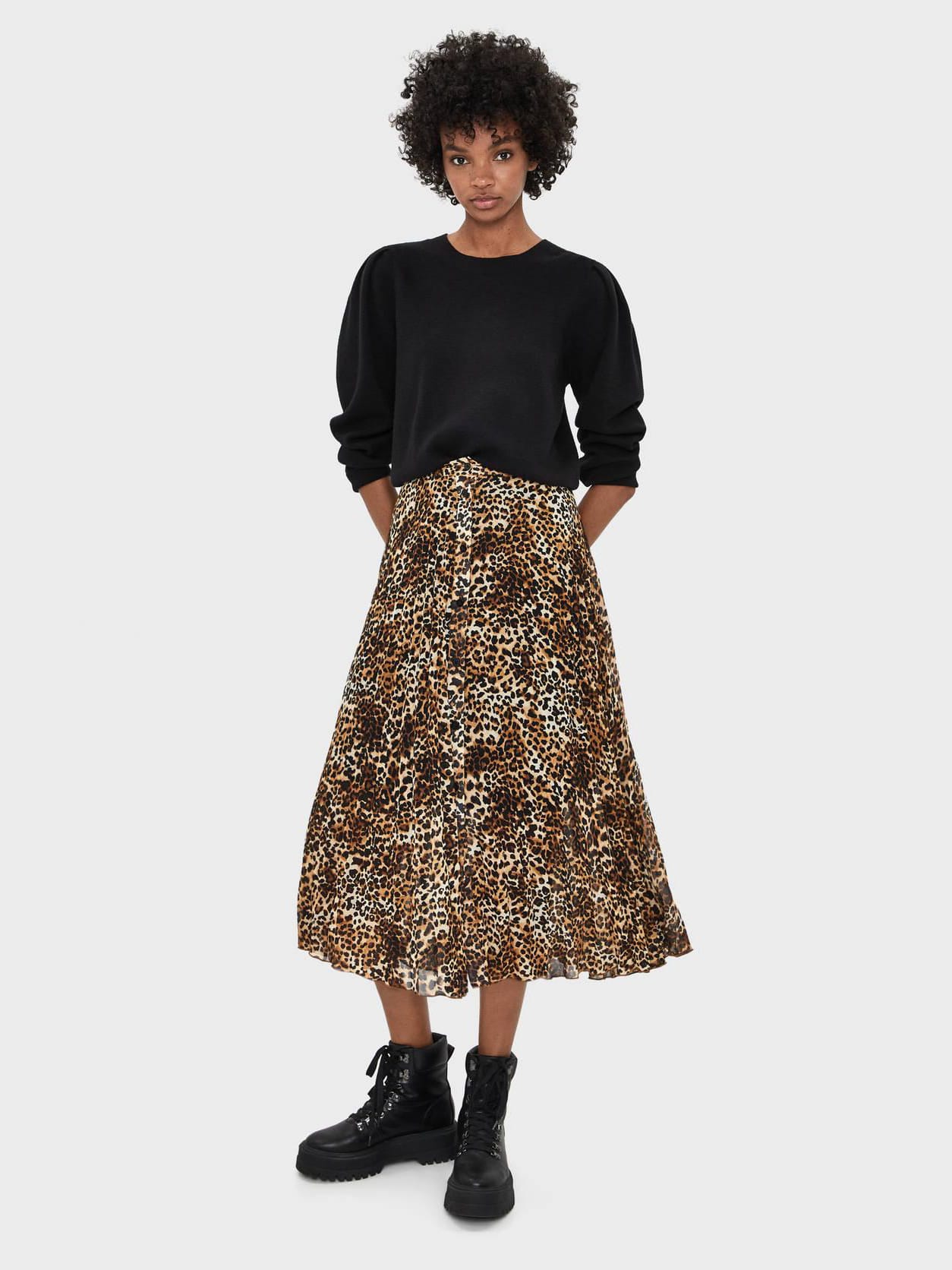 

Юбка Bershka 5697/512/746-AAON M Леопардовая
