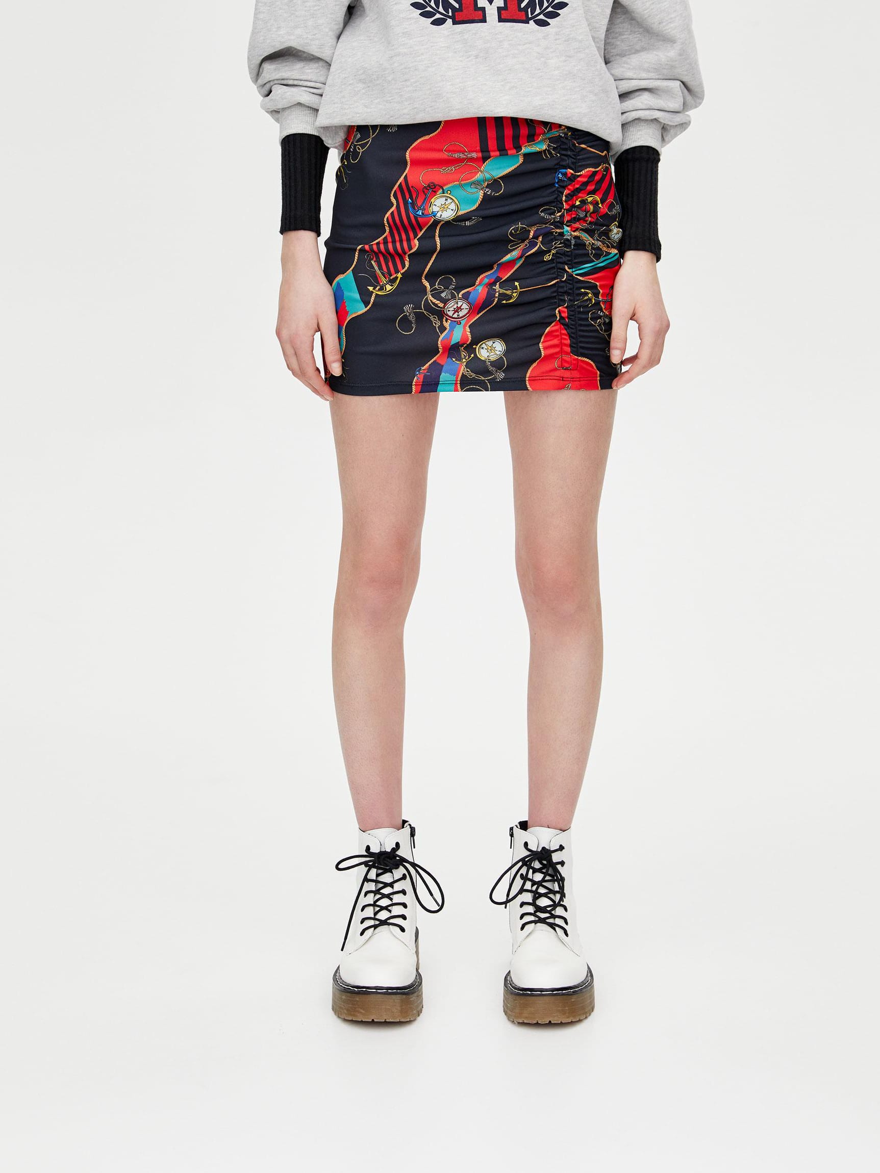 

Юбка Pull & Bear 5398/348/401-AANS XS Синяя