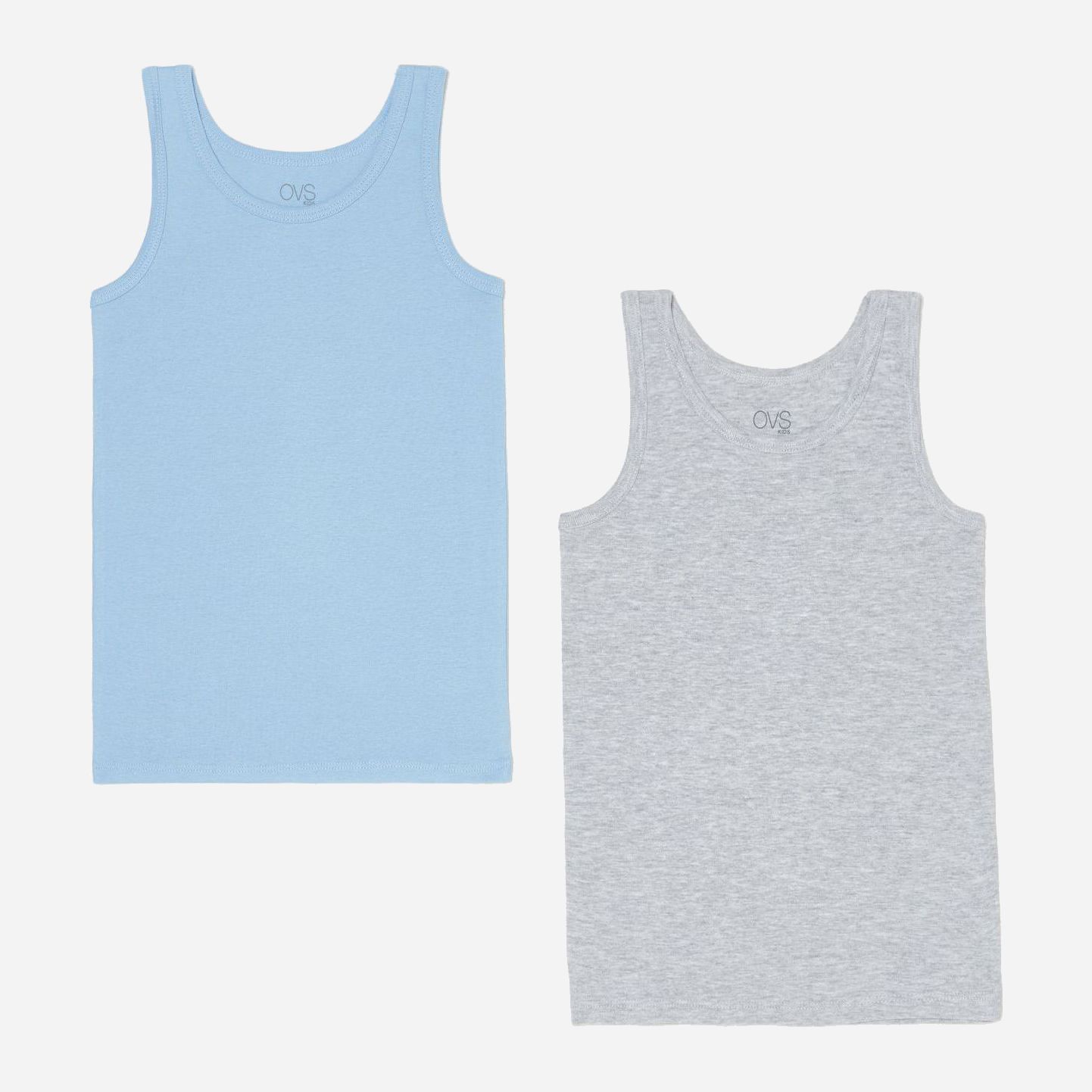 

Майка OVS 1189875 140 см 2 шт Grey/Light blue