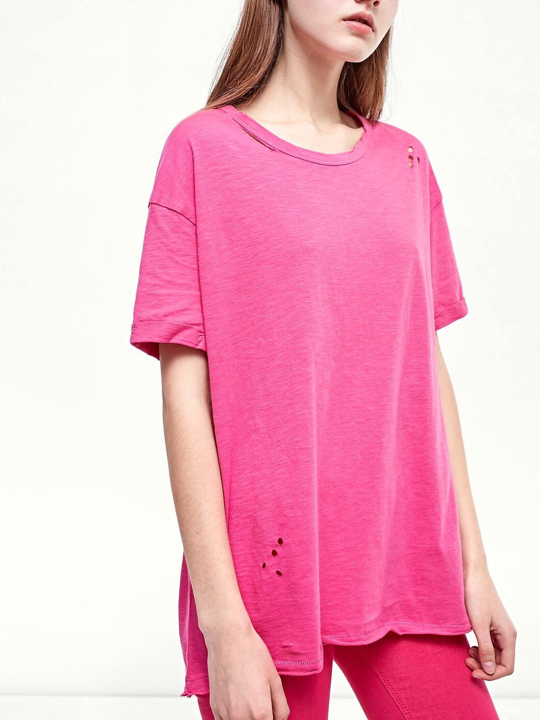 

Футболка Stradivarius 02515105145  Розовая, Футболка Stradivarius 02515105145 S Розовая