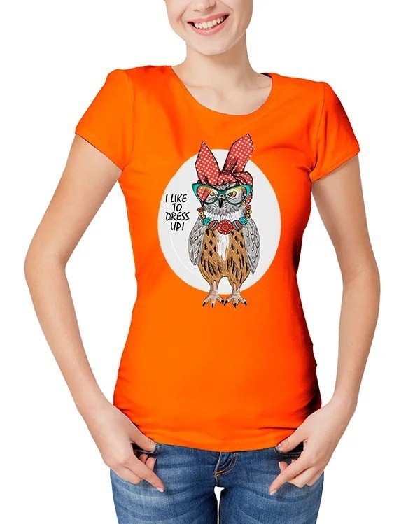 

Футболка женская Файна крамнычка "Сова" Оранжевый XXL (53000-1167)