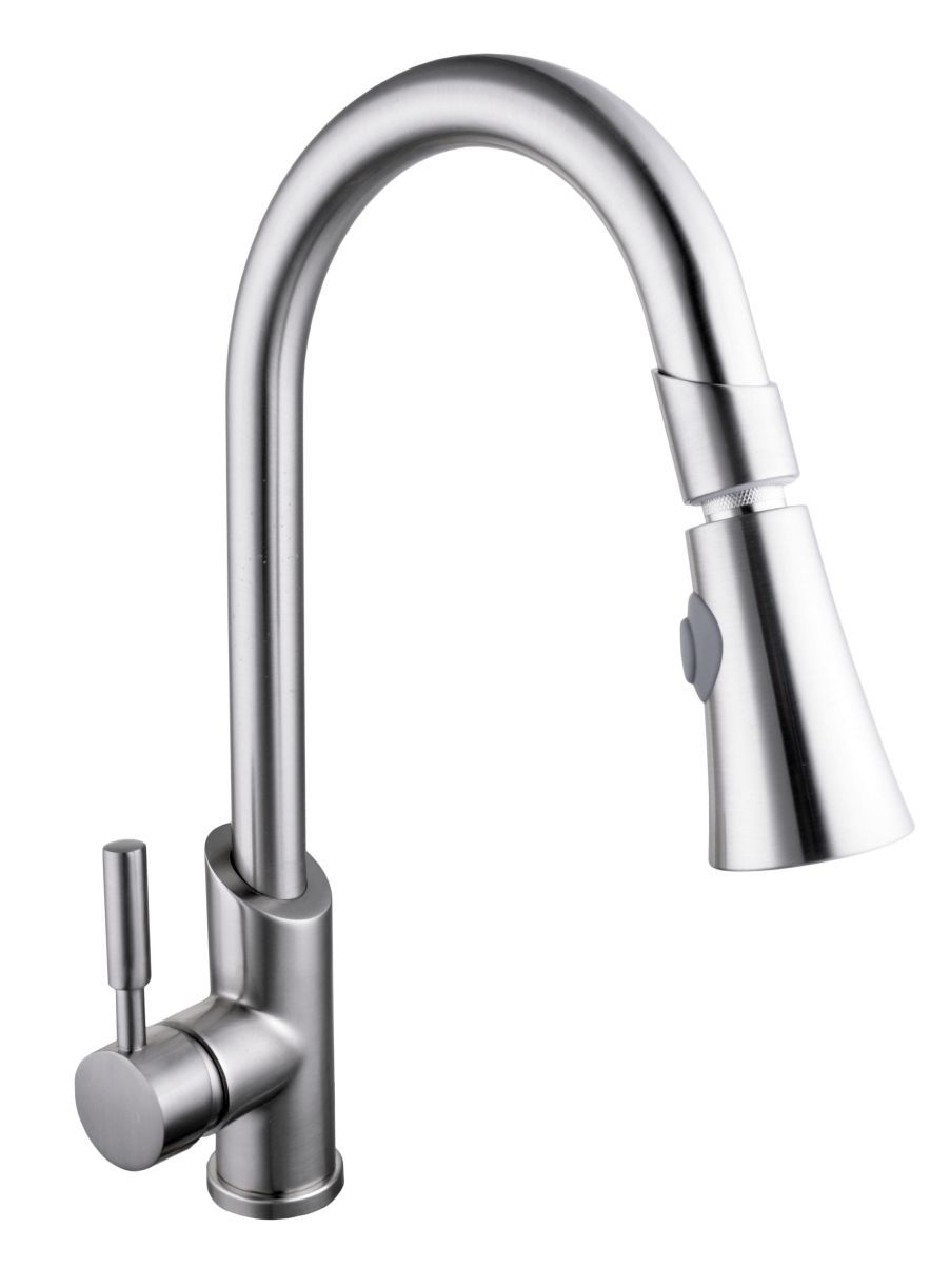 

Смеситель для кухни Globus Lux LAZER GLLR-1031 с выдвижным изливом