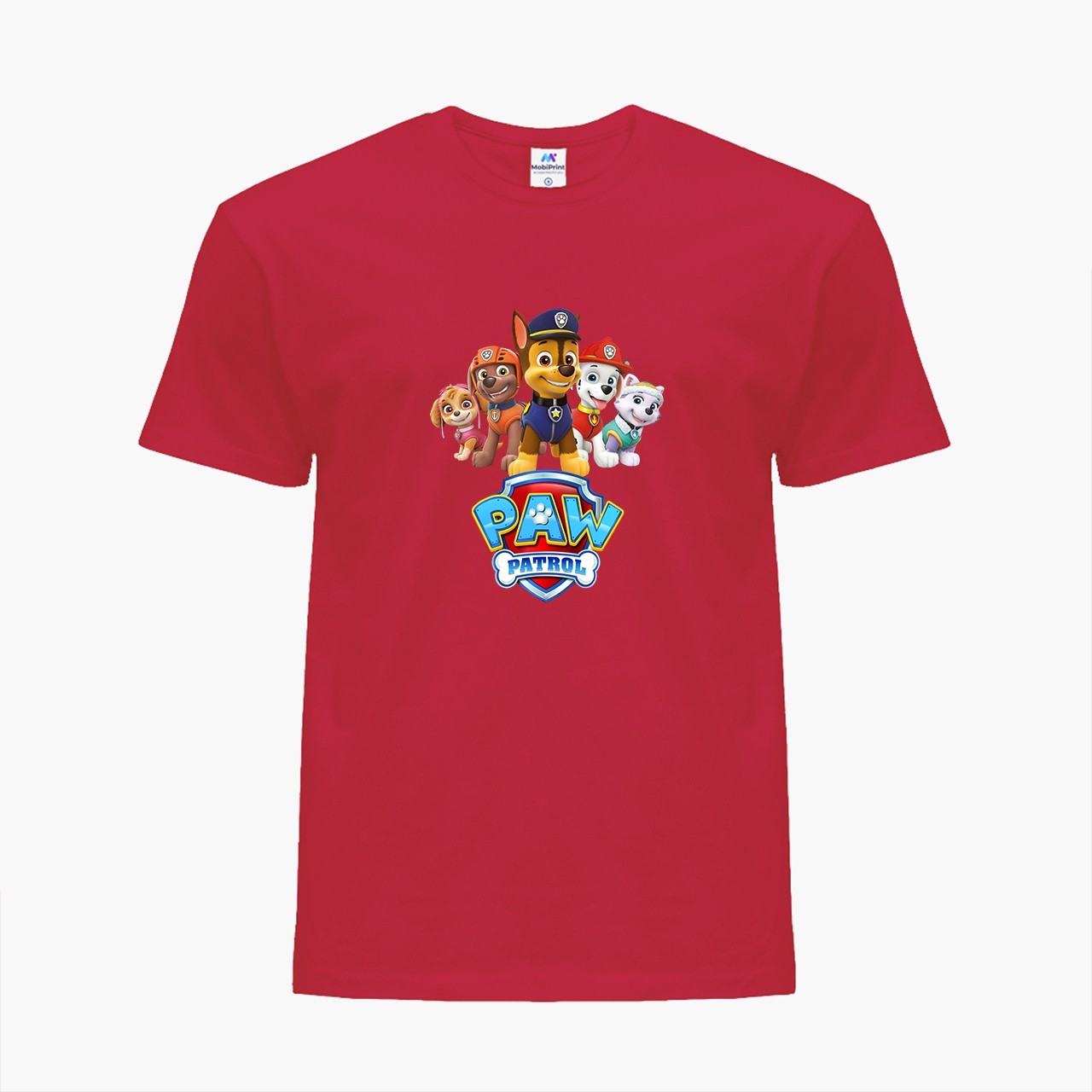 

Детская футболка Щенячий патруль (PAW Patrol) (25186-1608) 104-110 см Хлопок Красный