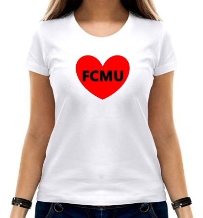 

Футболка женская FCMU сердце  белая, Футболка женская FCMU сердце M белая