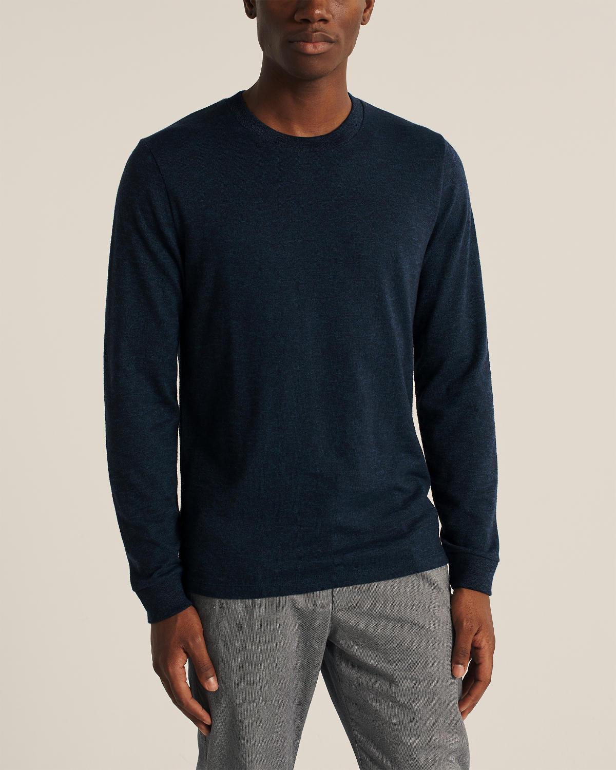 

Джемпер мужской - джемпер Abercrombie & Fitch AF7519M S Темно-синий