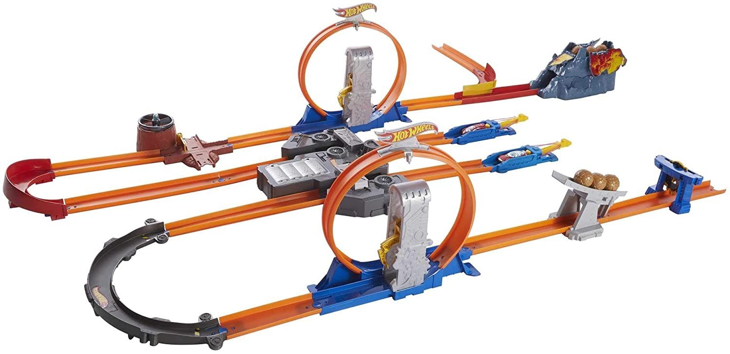 

Трек Hot Wheels Тотальное ускорение Track Builder Total Turbo Takeover Track Set BGX89