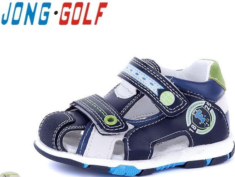 

Детские босоножки для мальчика Fashion JONG-GOLF сине-белые-салат 26 р-р