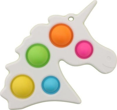 

Развивающая детская игрушка Pop It Fidget антистресс, Simple Dimple Единорог, поп ит Белый