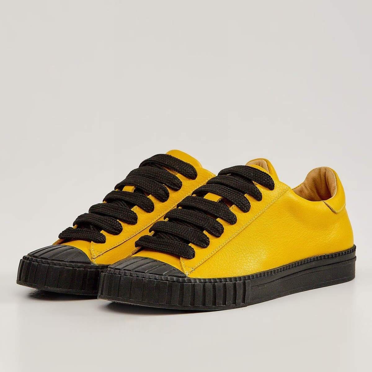 

Кеды из натуральной кожи Nikitskiy Shoes Монтана 27 43 желтые