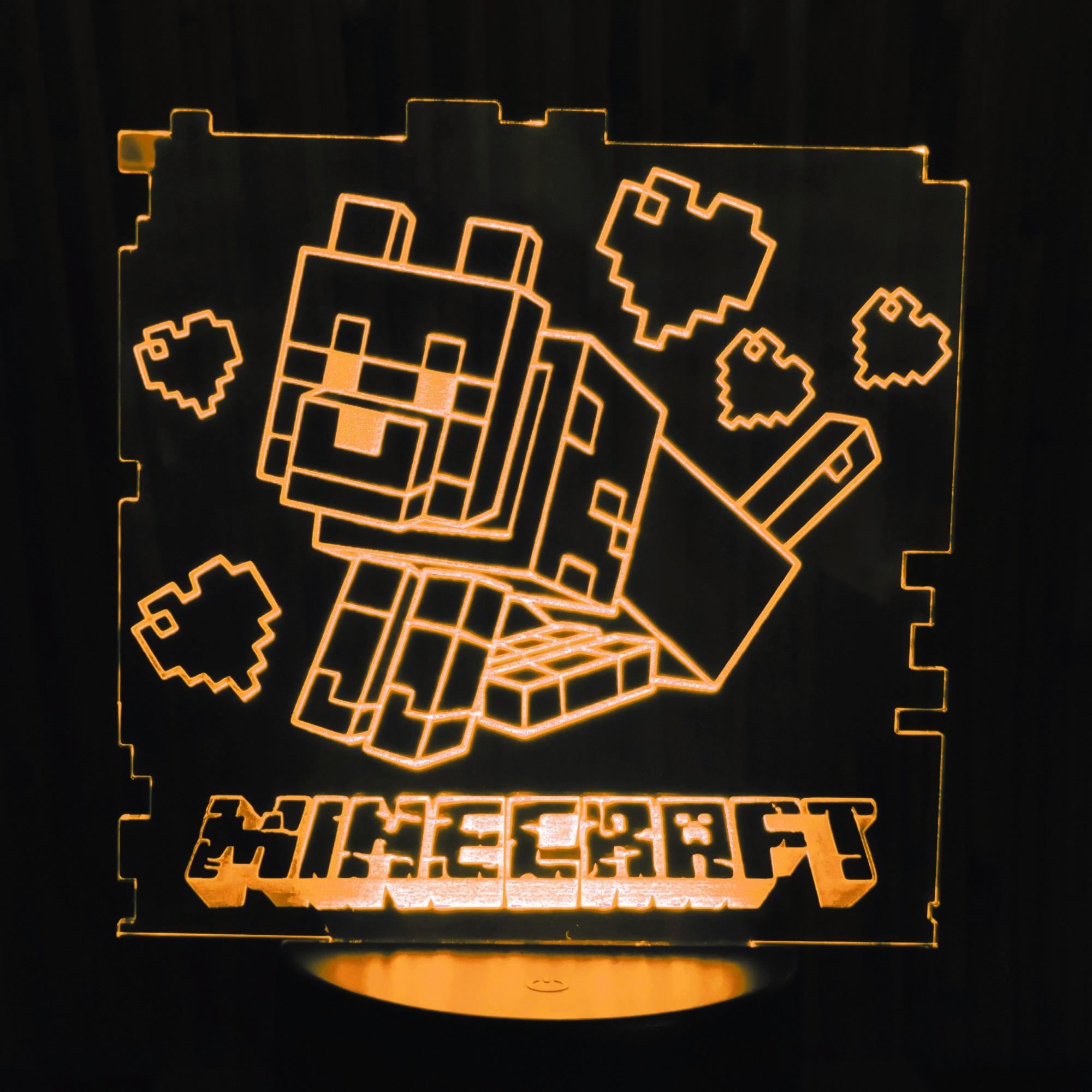 

Акриловый светильник-ночник Minecraft желтый tty-n000322