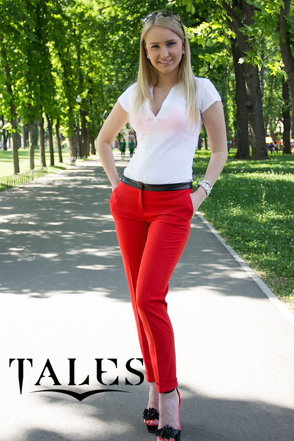 

Брюки зауженные Tales Zana_red M красный (tales-57072259)