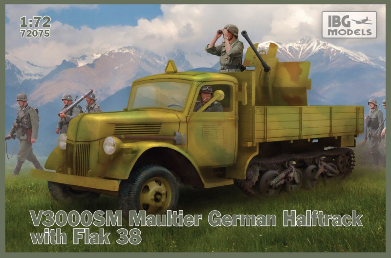 

Сборная модель Ibg Немецкий полугусеничный грузовик Maultier V3000 SM (72075)