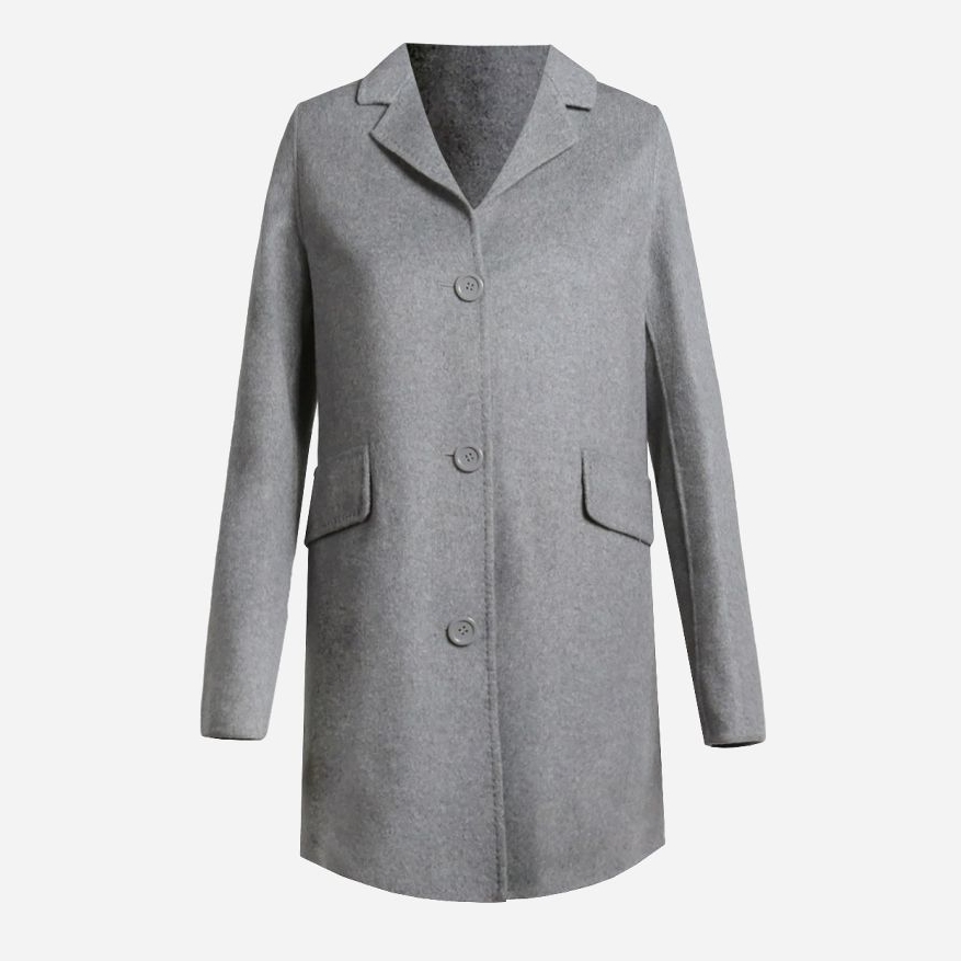 

Пальто Geox W9215BT2433-F1012  Melange Grey, Пальто Geox W9215BT2433-F1012 48 Melange Grey
