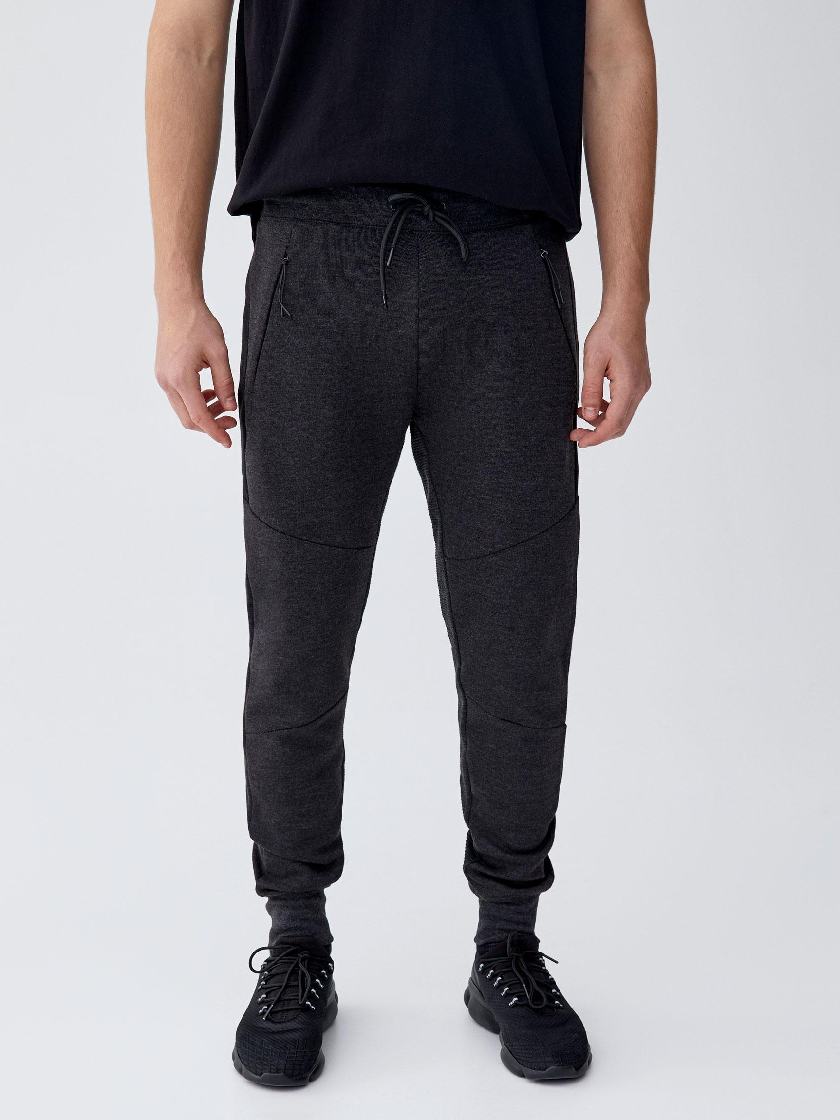 

Спортивные штаны Pull & Bear 9680/525/807-AAWL 32 Серые-черные