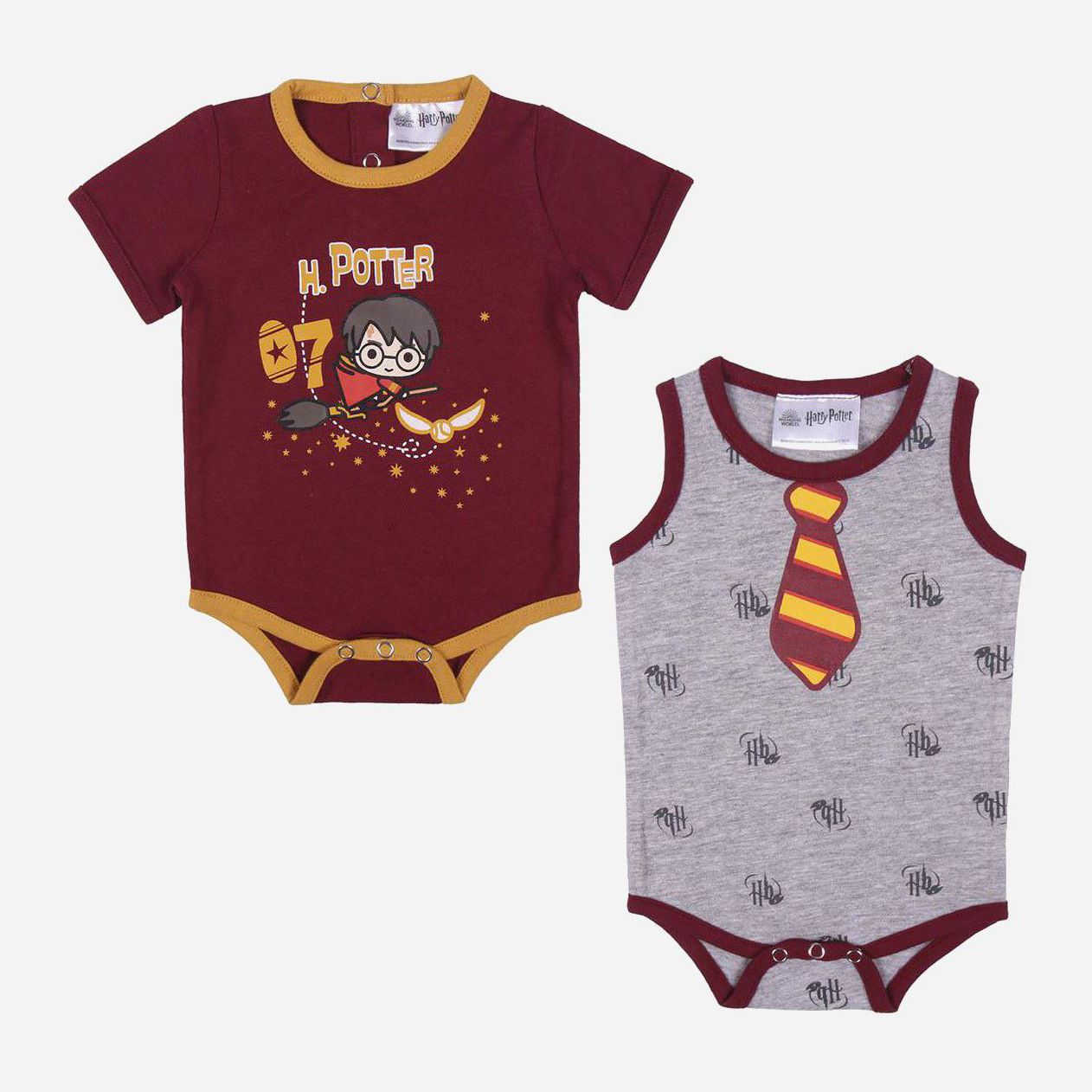 

Боди Disney Harry Potter 2200006932 68 см 2 шт Красное