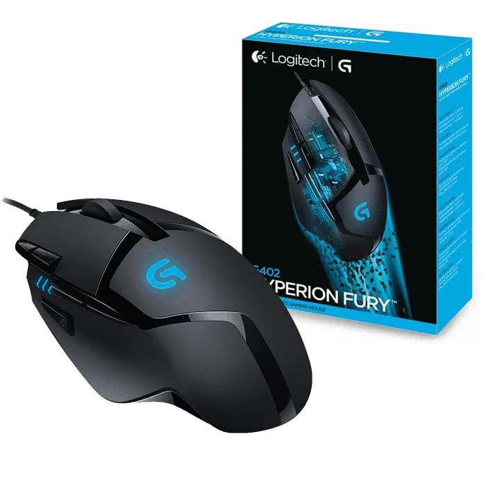 

Игровая компьютерная мышь проводная с подсветкой Logitech G402 Чёрная