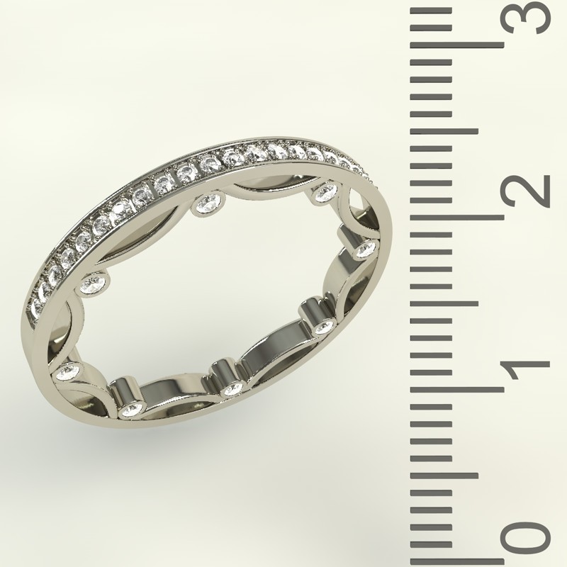 

Золотое кольцо с бриллиантами 529-1B333 0,27карат Размер17,5