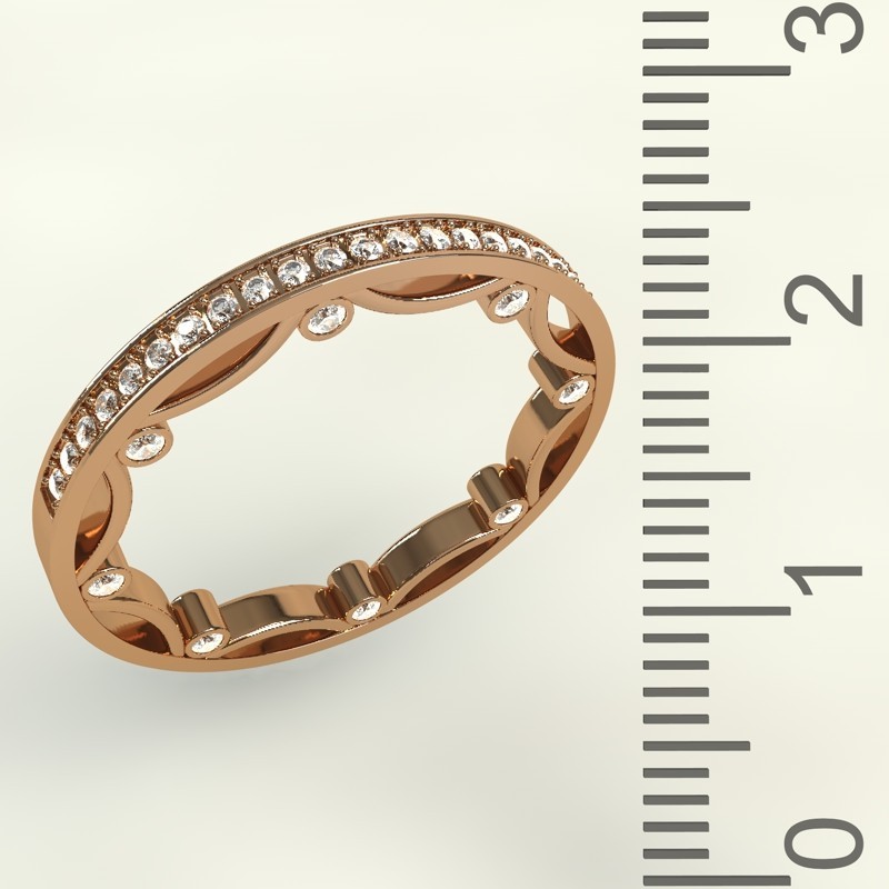 

Золотое кольцо с бриллиантами 529B320 0,25карат Размер17,5