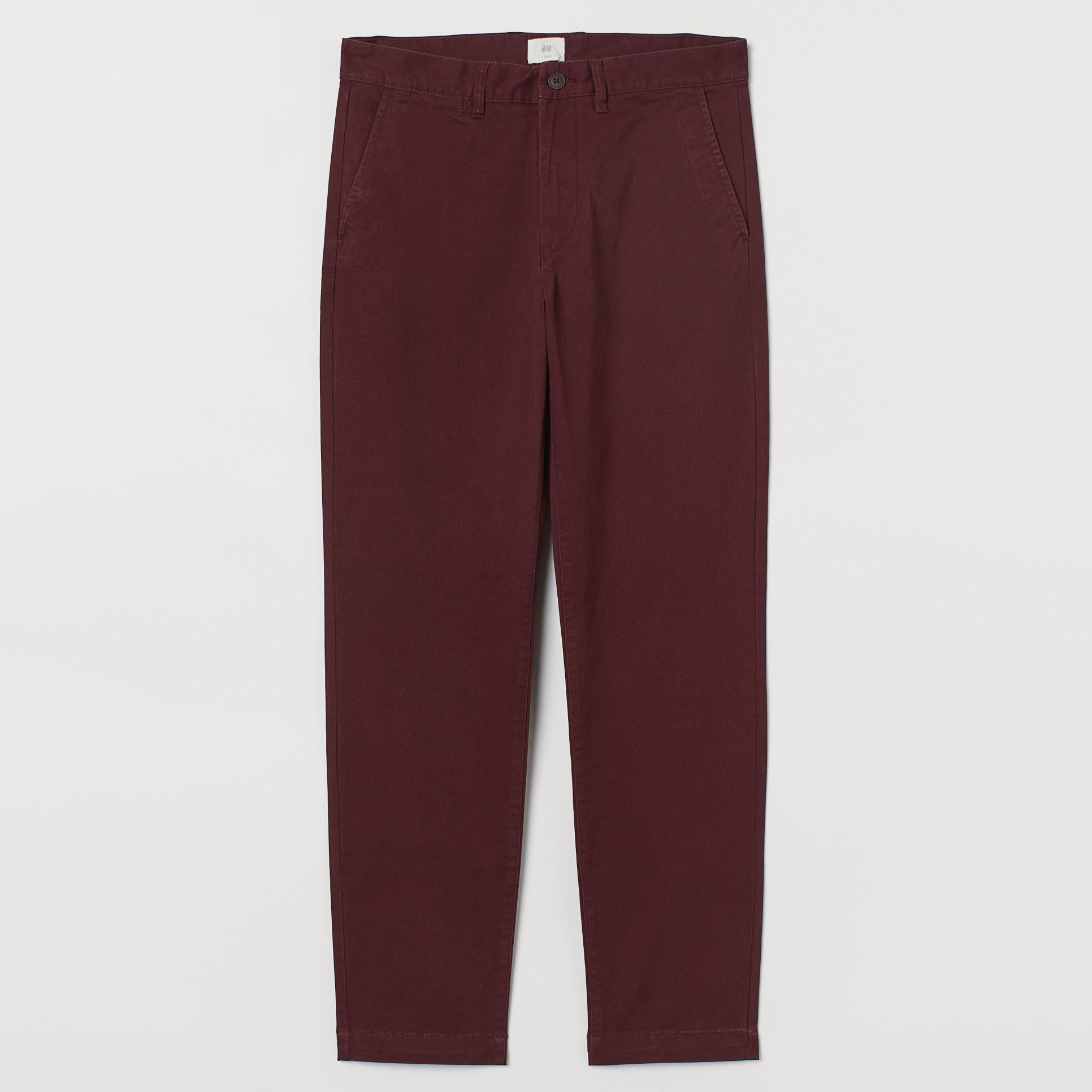 

Брюки H&M 604-8154560 31-32 Бордовые