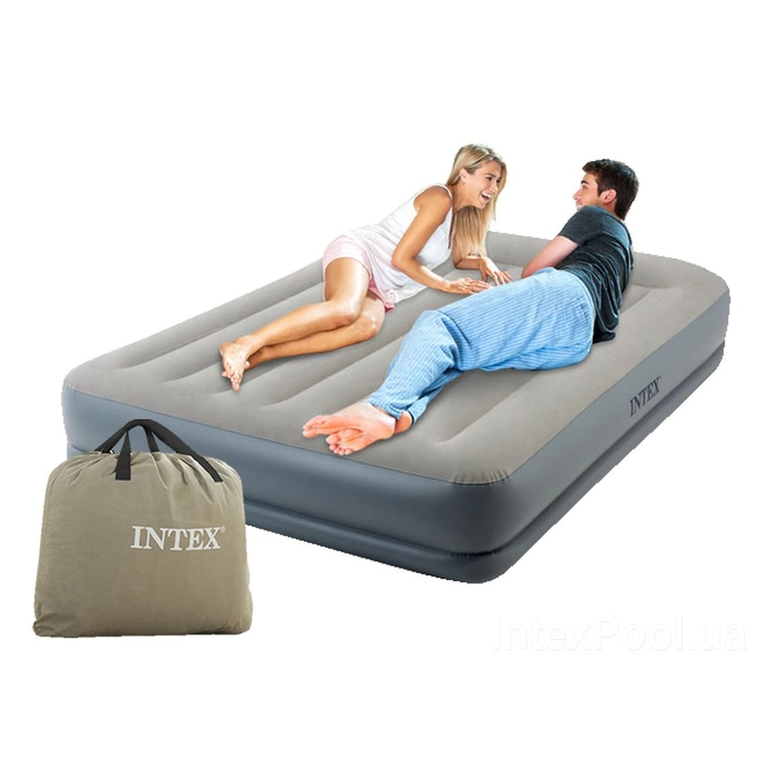 

Надувная двуспальная кровать Intex 152х203х30 Оригинал (int- 64118)