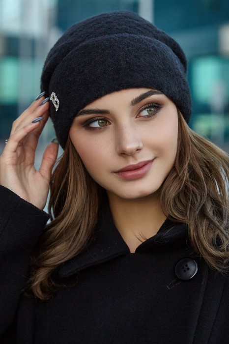 

Зимняя шапка женская BRAXTON 5126 Миранда черный
