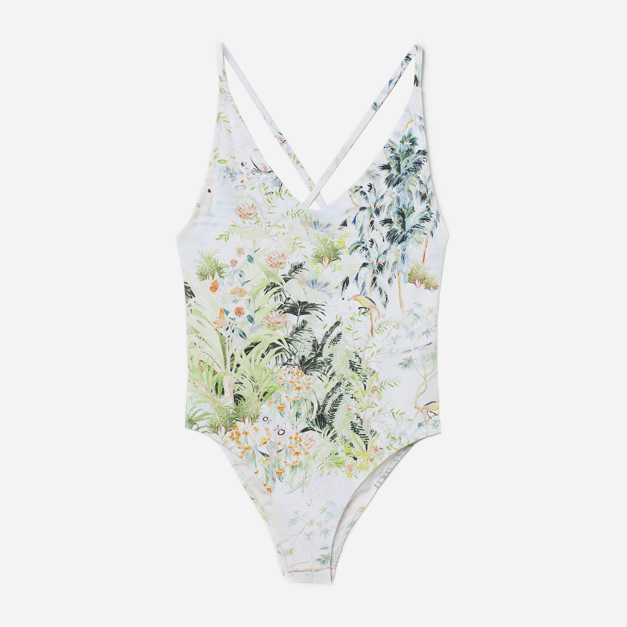 

Купальник слитный женский H&M 004-0759796-004 38 Белый