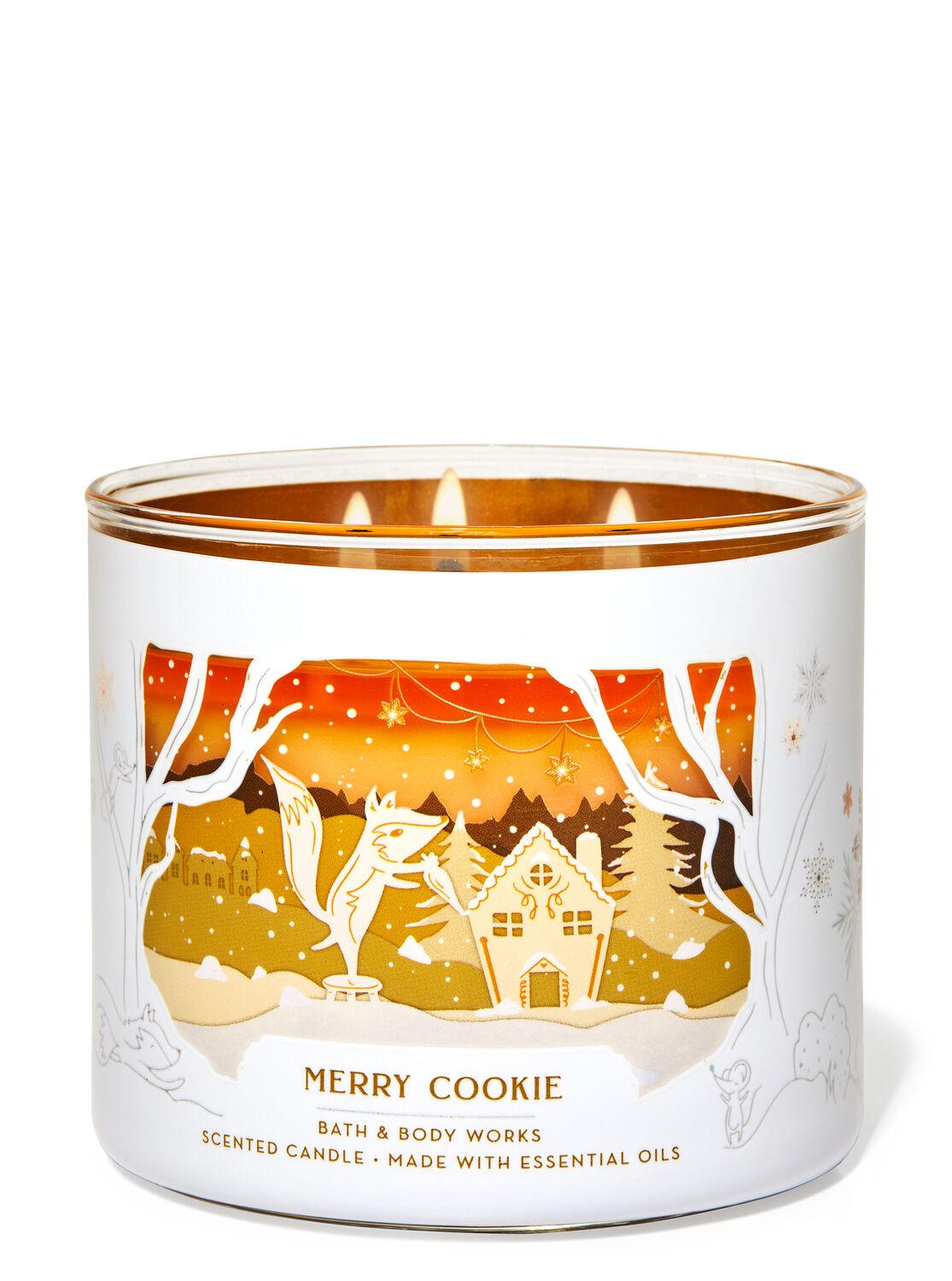 

Свеча ароматизированная MERRY COOKIE Bath and Body Works BBW0049W 411 г Белый