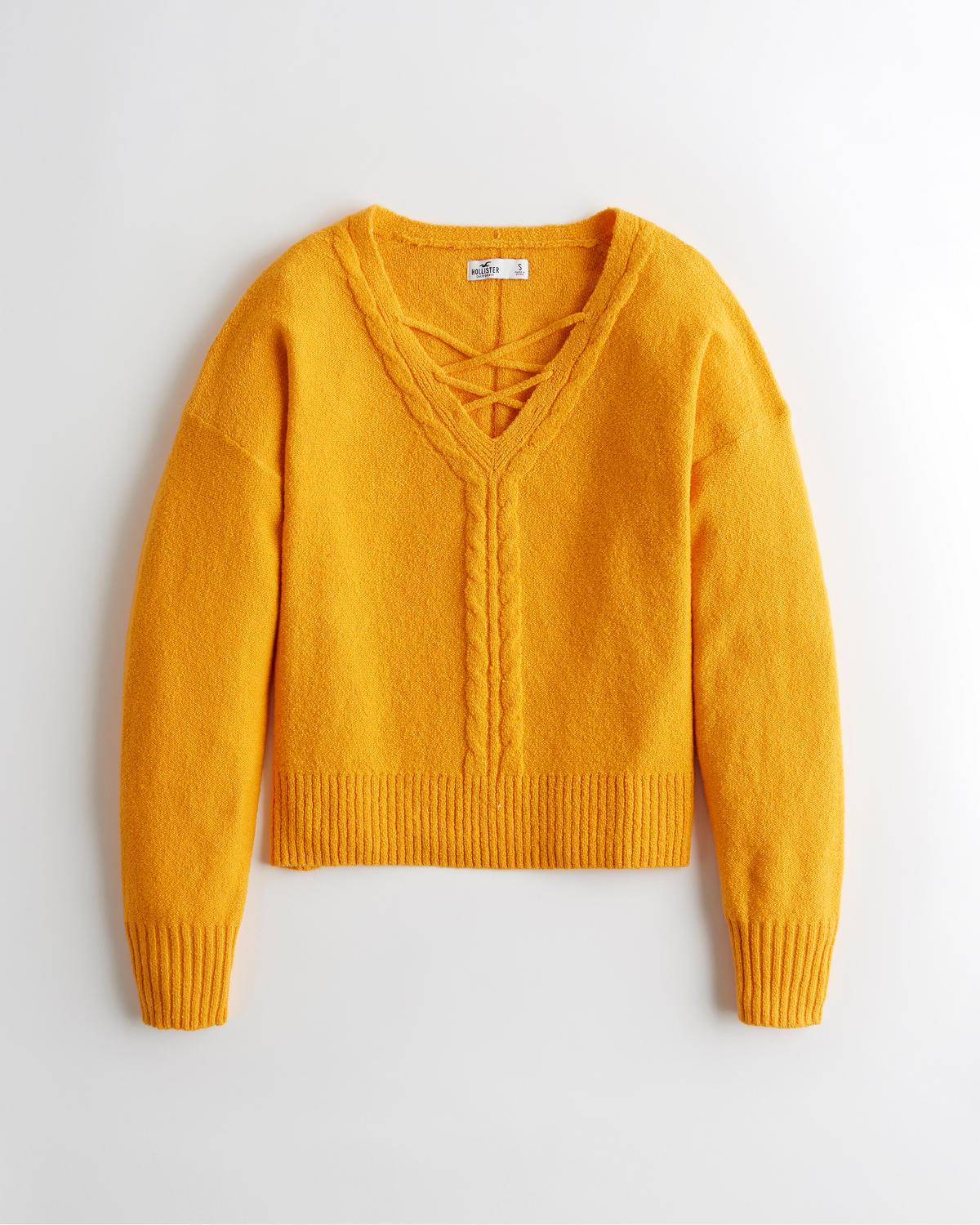 

Свитер женский - свитер Hollister HC7407W  Желтый, Свитер женский - свитер Hollister HC7407W M Желтый