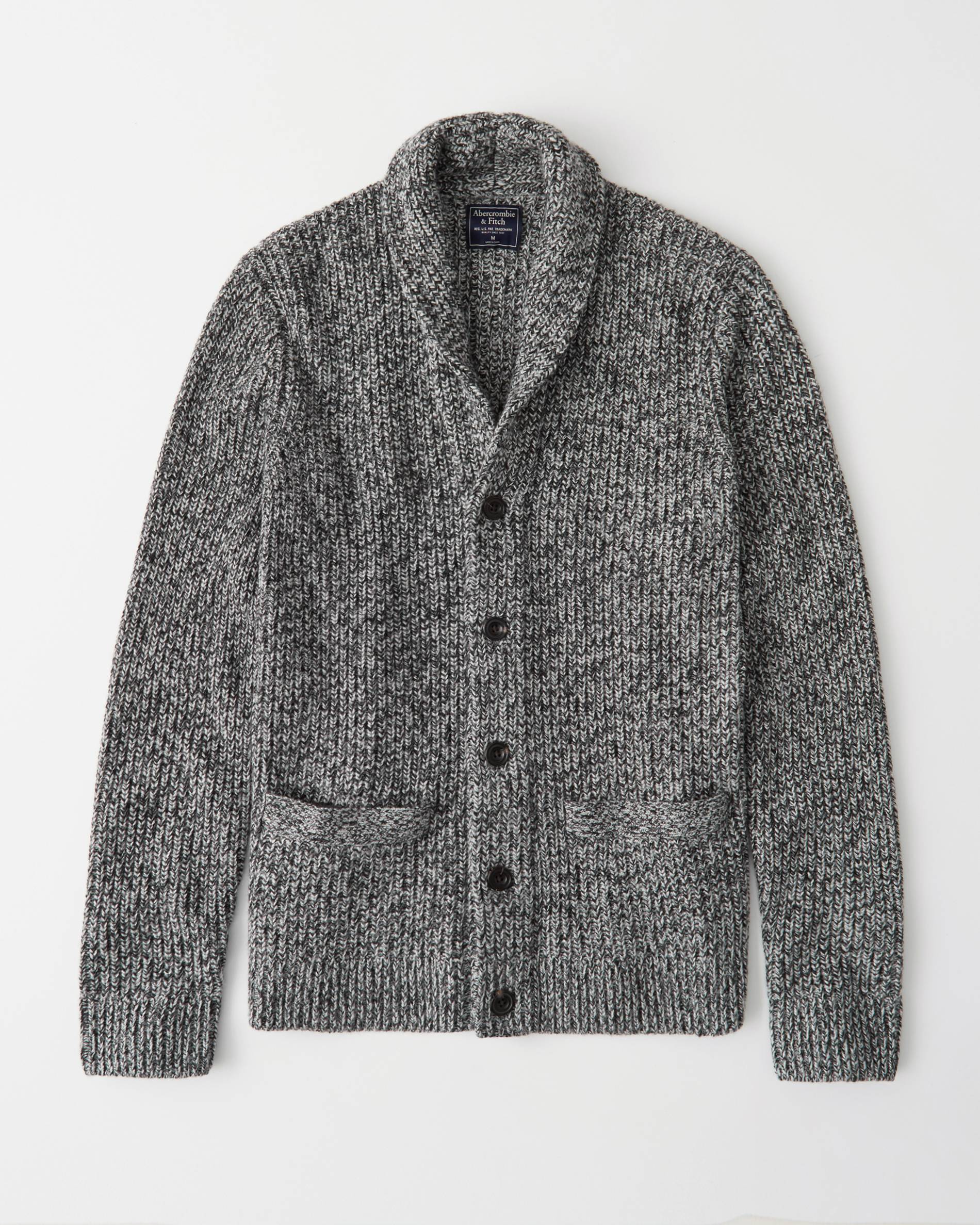 

Кардиган мужской - кардиган Abercrombie & Fitch AF7104M S Темно-серый