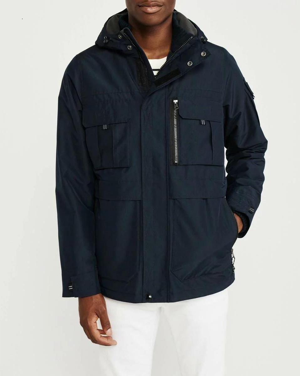 

Куртка демисезонная - мужская куртка Abercrombie & Fitch AF7041M M Темно-синий