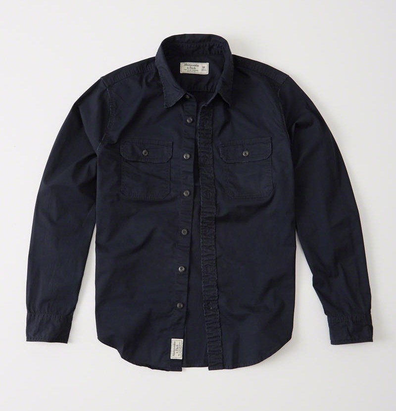 

Рубашка Abercrombie & Fitch AF4583M S Темно-синий
