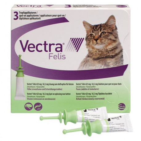 

Капли Ceva Vectra Вектра Felis от блох для кошек 3 шт