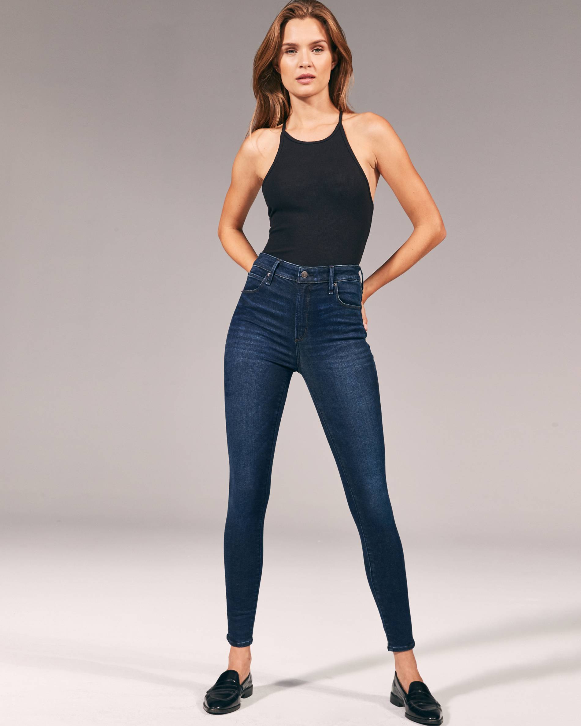 

Джинсы Super Skinny Abercrombie & Fitch AF6210W 28/29 Темно-синий