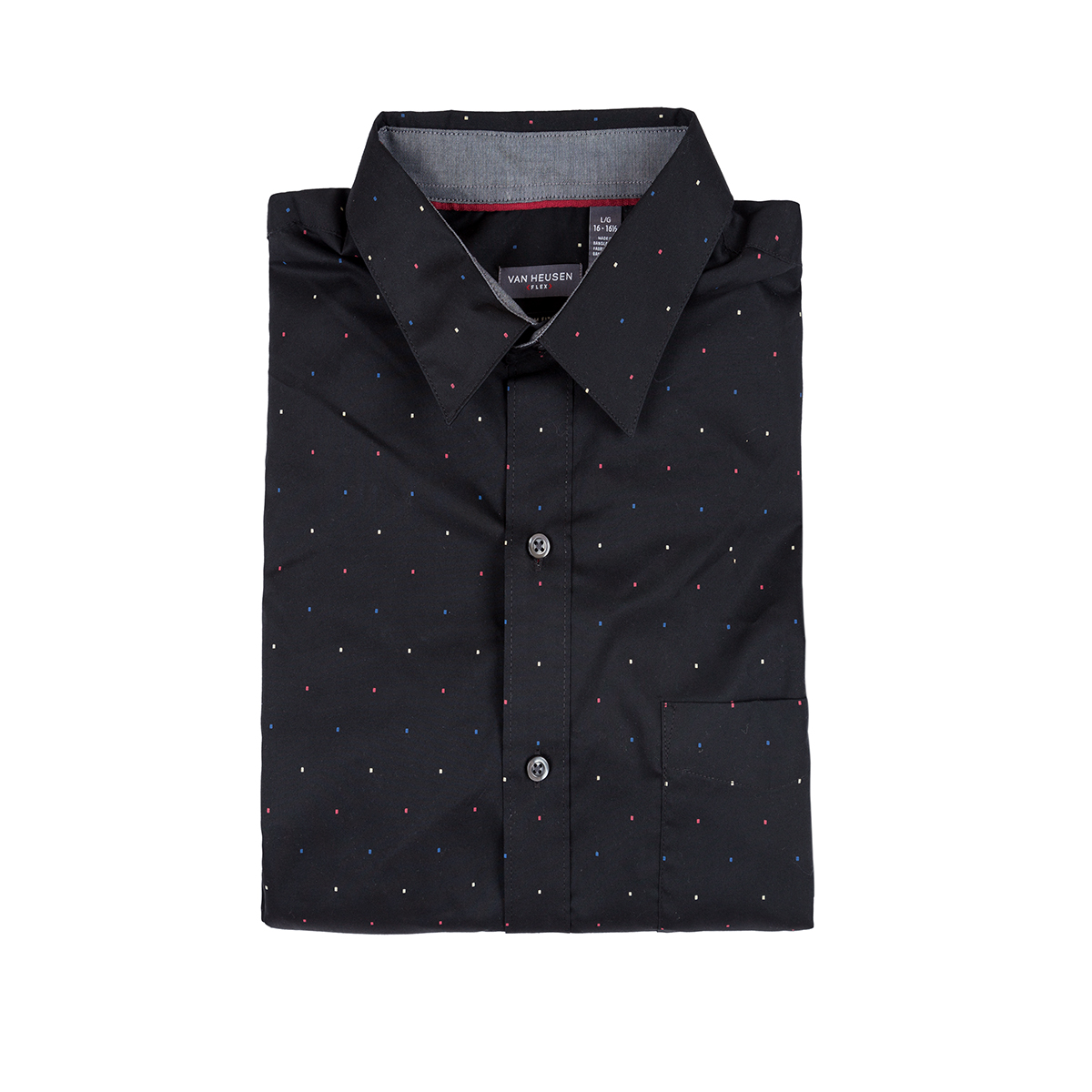 

Мужская рубашка - рубашка Van Heusen VH0013M S/P Черный