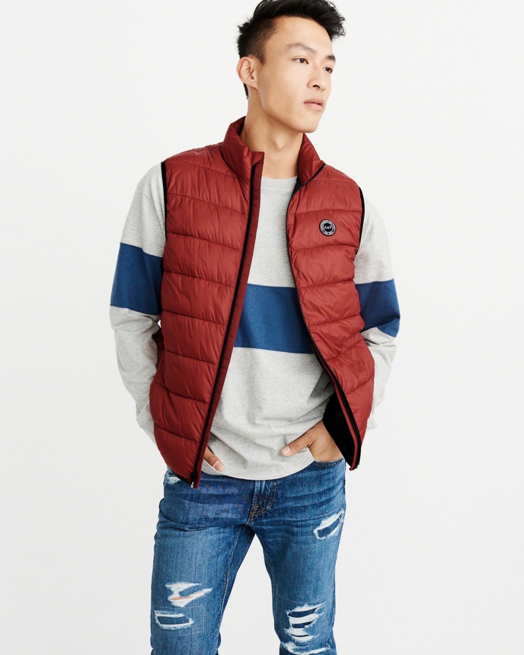 

Жилетка мужская Abercrombie & Fitch AF5498M M 10296 Красный