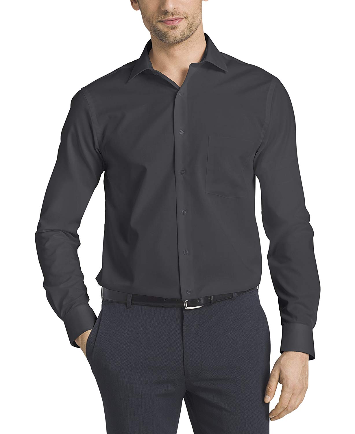 

Мужская рубашка - рубашка Van Heusen VH0070M M Темно-синий