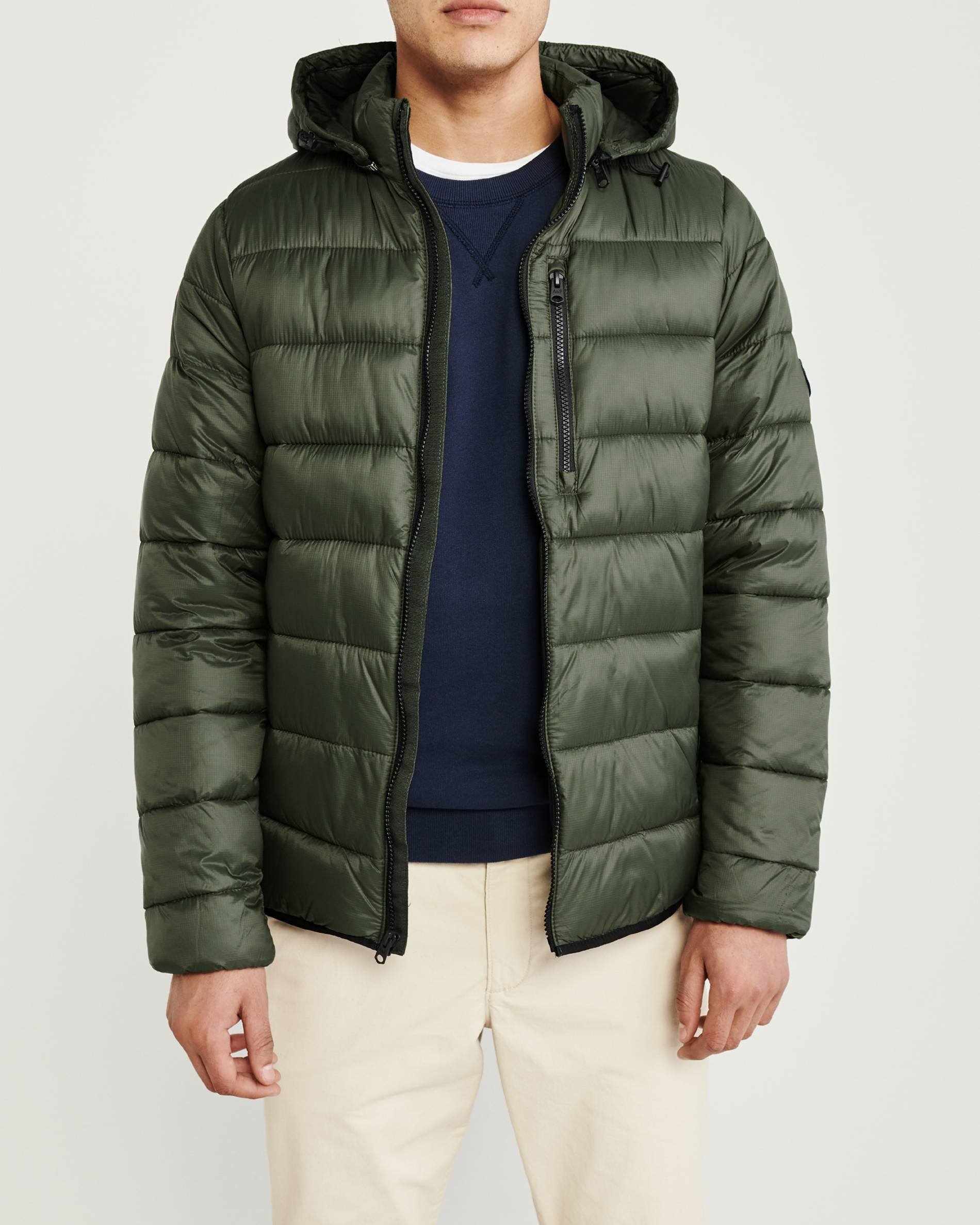 

Куртка демисезонная - мужская куртка Abercrombie & Fitch AF6988M L Зелёный