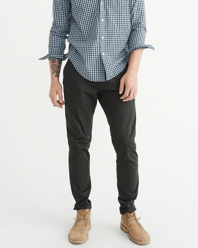 

Брюки мужские - брюки Slim Abercrombie & Fitch AF5805M 32/32 10309 Черный